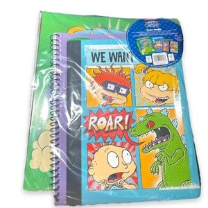 Nickelodeon Rugrats Stationery  Bundle 3-Ring Binder Folder Notebook Composition